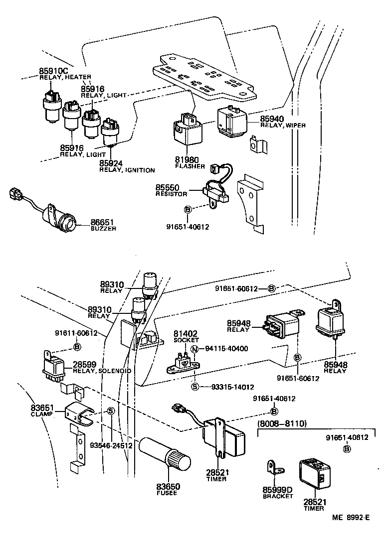 28560-47031 BLOCK, HEATER product image