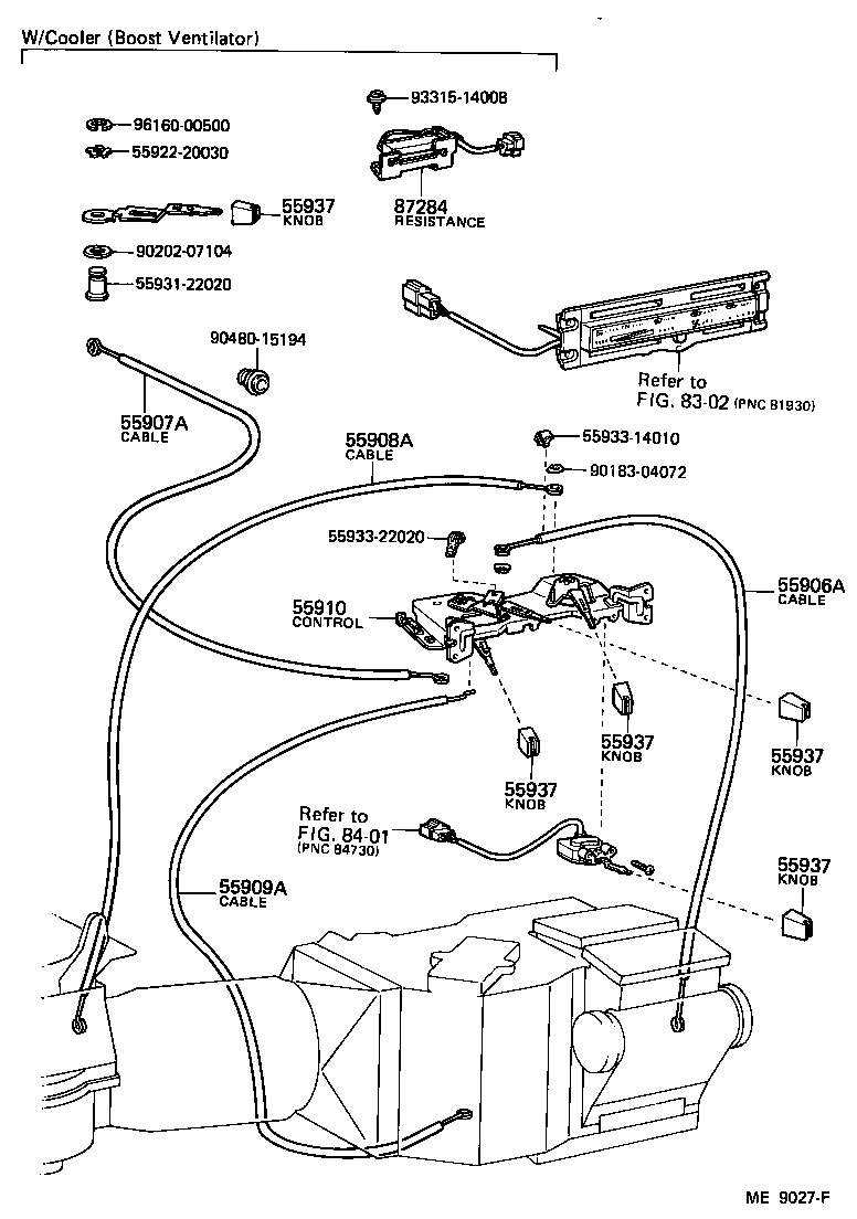 87286-90A00 CABLE SUB-ASSY, WATER VALVE CONTROL product image