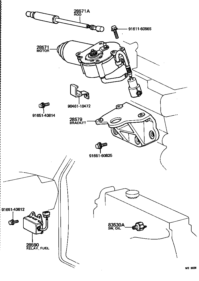 28571-56150 MOTOR, FUEL CONTROL product image