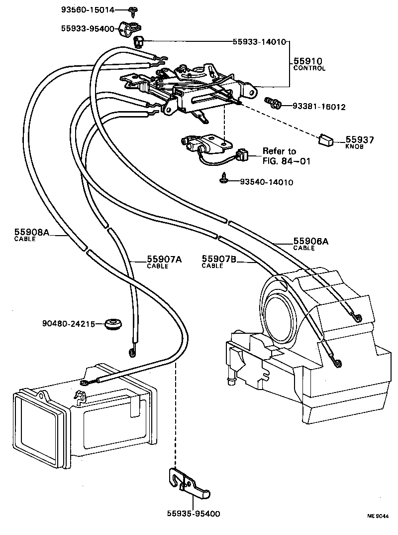 87231-95402 DUCT, AIR, SIDE NO.1 LH product image