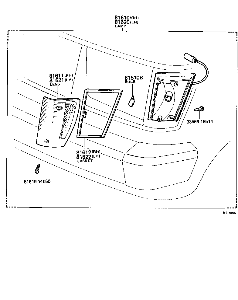 81611-16030 LENS, PARKING & CLEARANCE LAMP, RH product image