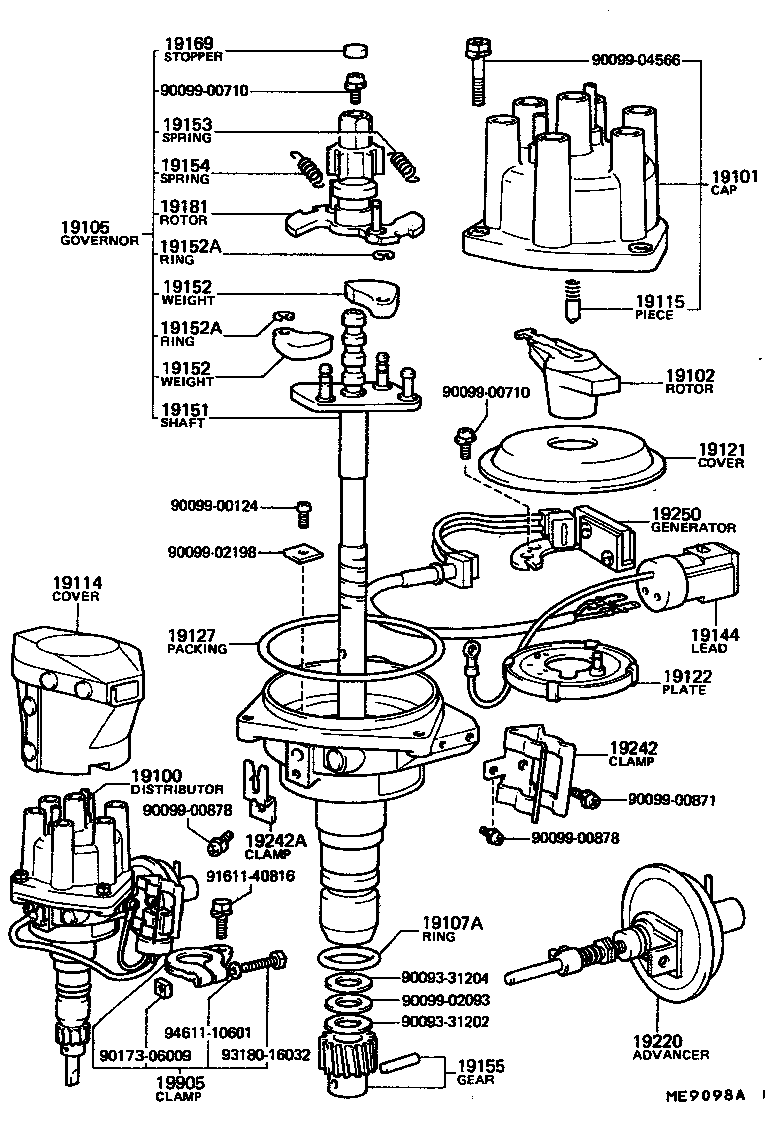 19242-61091 CLAMP, CORD, NO.2 product image