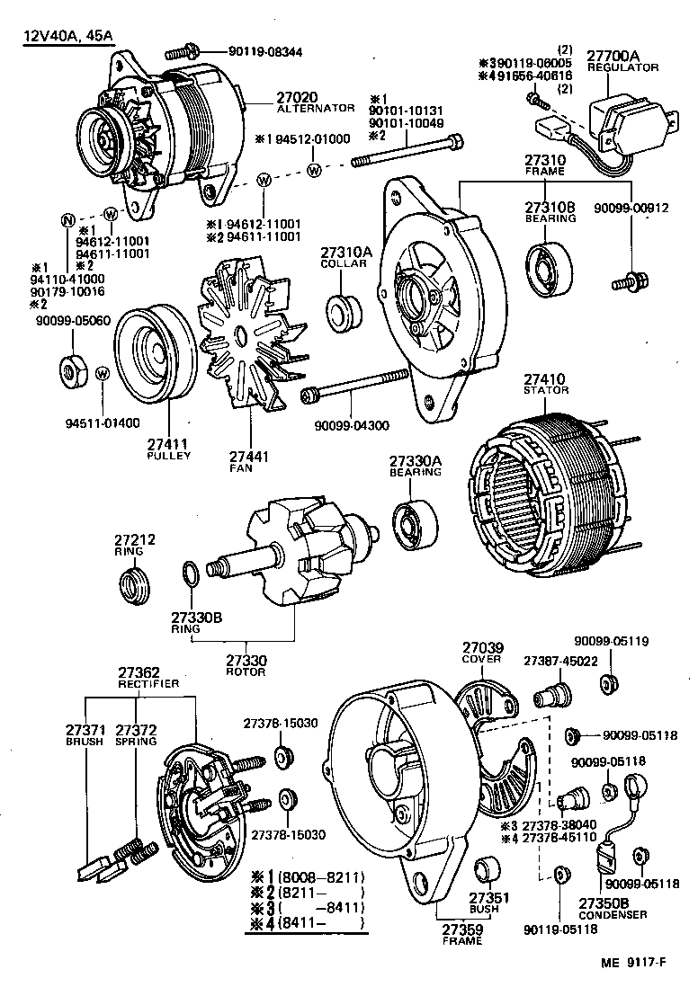 27020-68040 ALTERNATOR ASSY product image