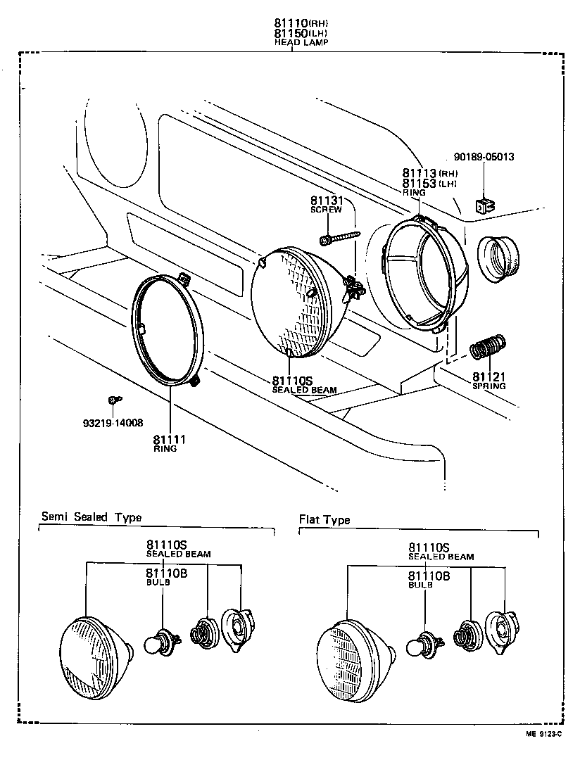 81150-69155 HEADLAMP ASSY, LH product image
