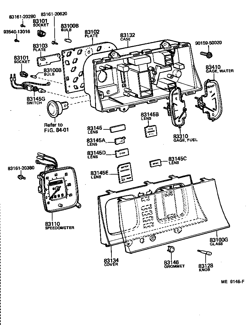 83110-95029 SPEEDOMETER ASSY product image