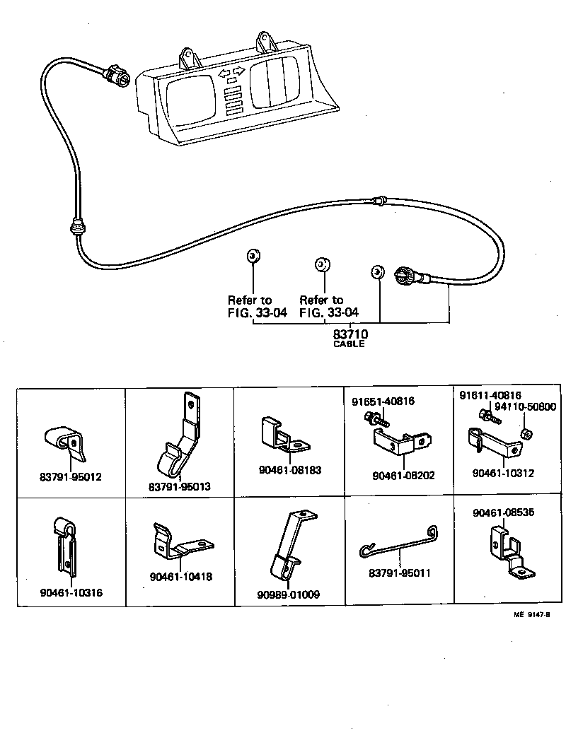 83110-95029 SPEEDOMETER ASSY product image