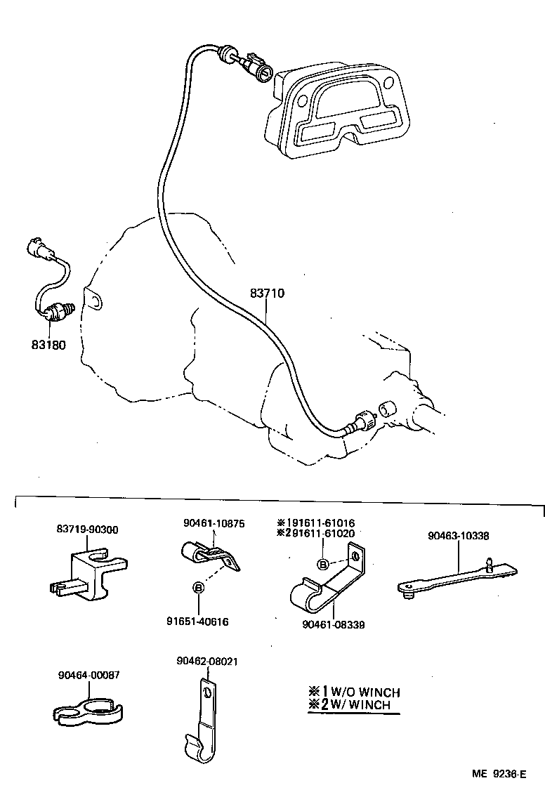 83110-60092 SPEEDOMETER ASSY product image
