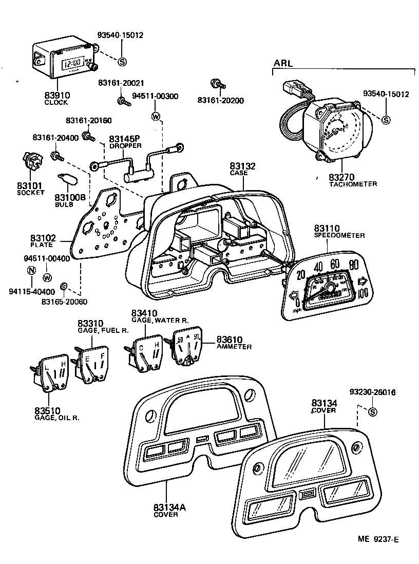 83110-60180 SPEEDOMETER ASSY product image