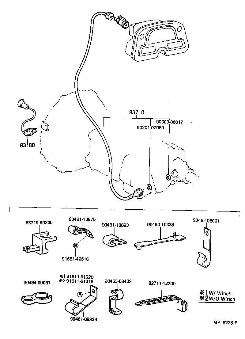 83110-60180 SPEEDOMETER ASSY product image