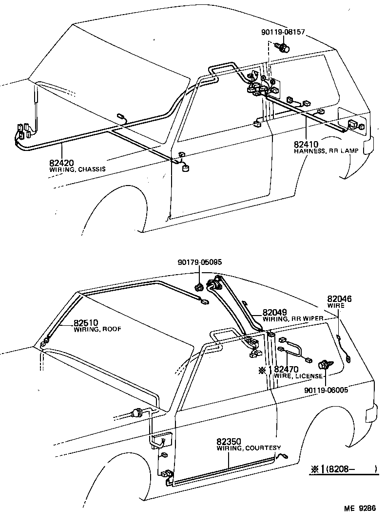 82201-10130 WIRING SUB-ASSY, INSTRUMENT PANEL product image