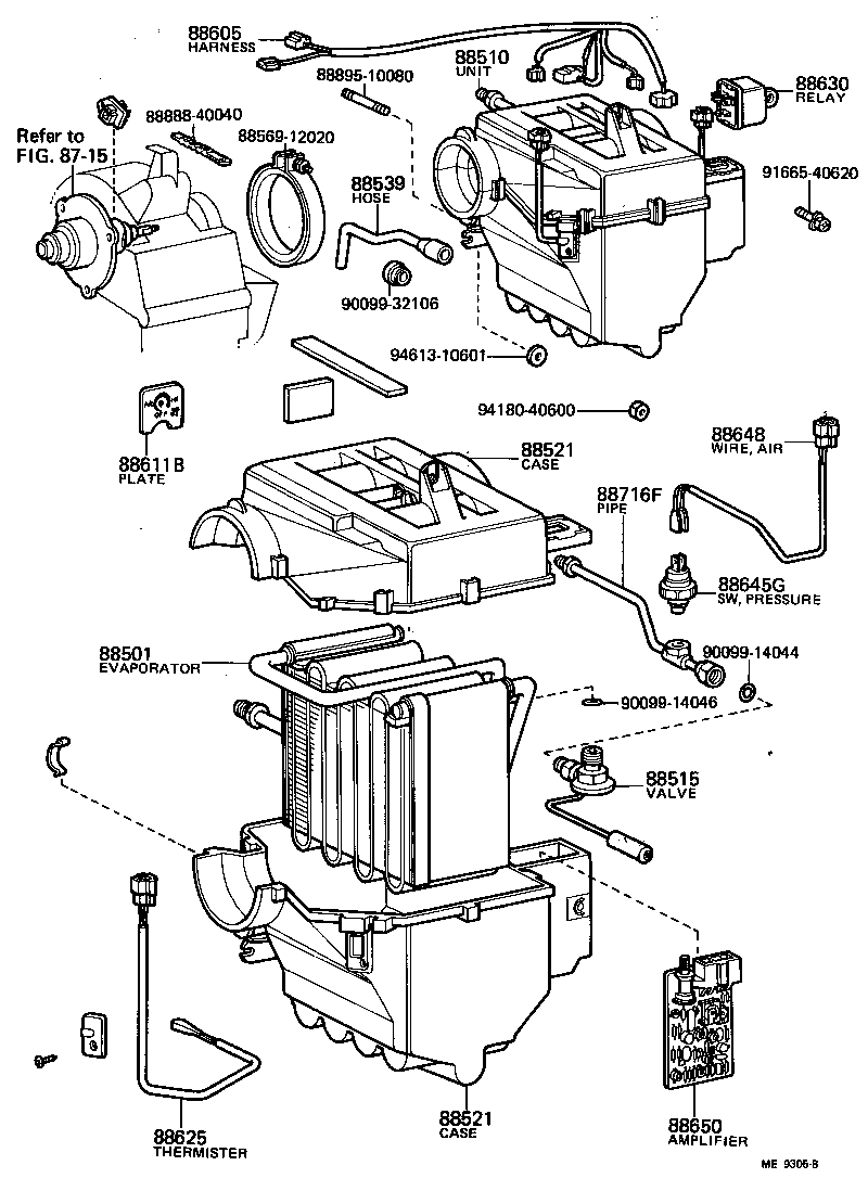 Toyota 88630-10030 RELAY ASSY, COOLER