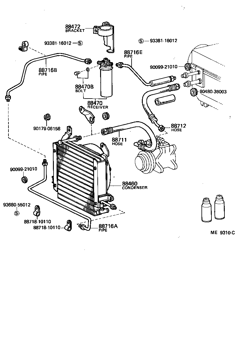Toyota 88550-10030 MOTOR ASSY, BLOWER (FOR CONDENSER)