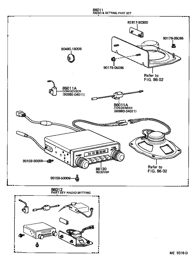 86120-60041 RECEIVER ASSY, RADIO product image