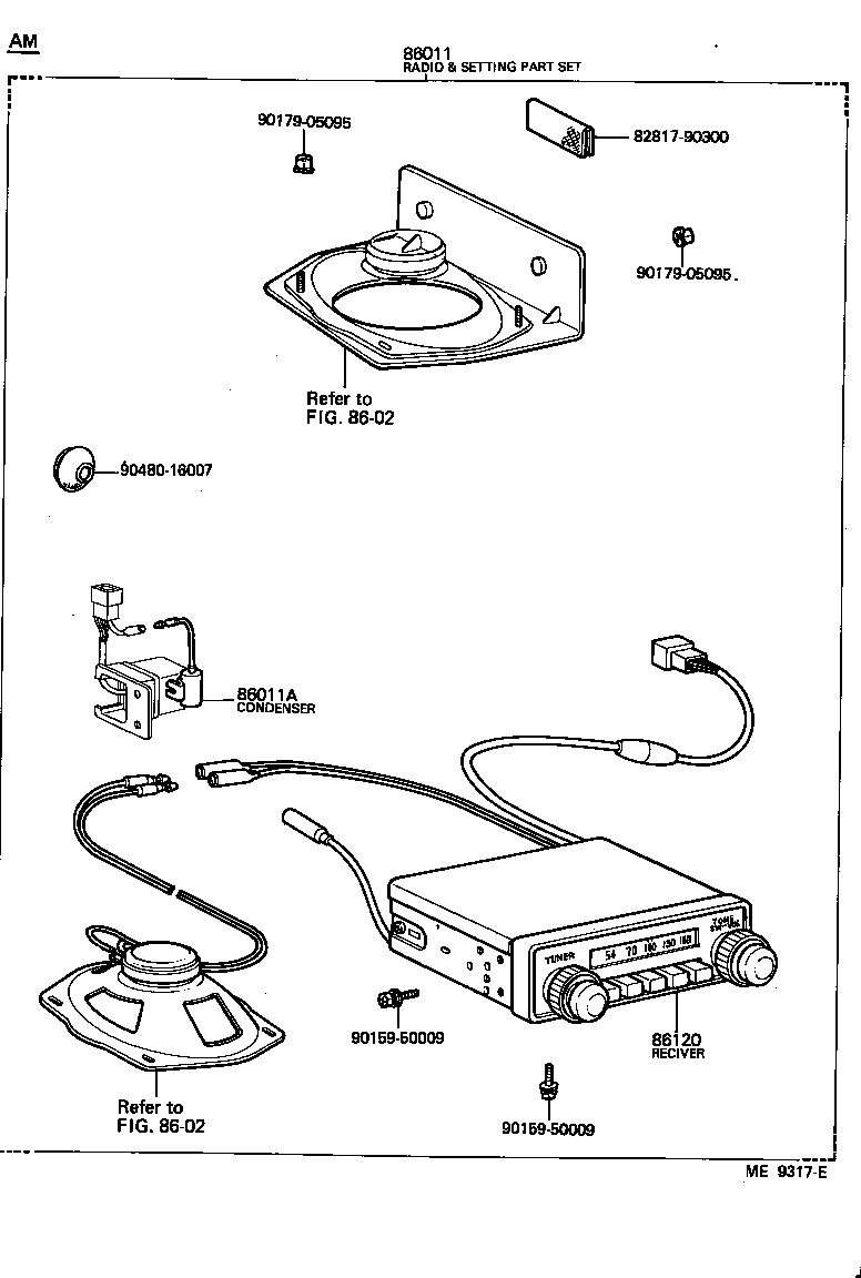 86120-60051 RECEIVER ASSY, RADIO product image