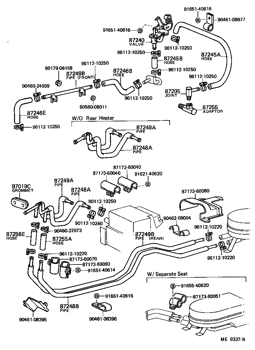 87240-60010 VALVE ASSY, HEATER WATER product image