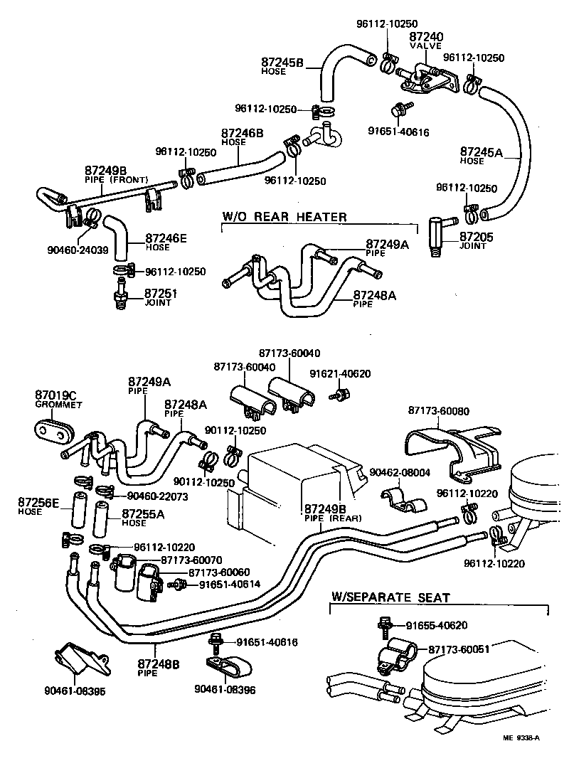 87240-60010 VALVE ASSY, HEATER WATER product image