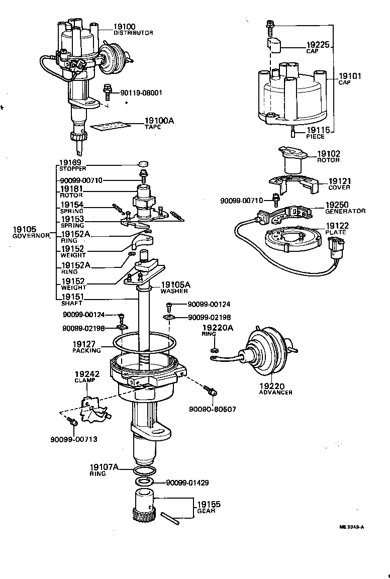 19250-45190 GENERATOR ASSY, SIGNAL product image