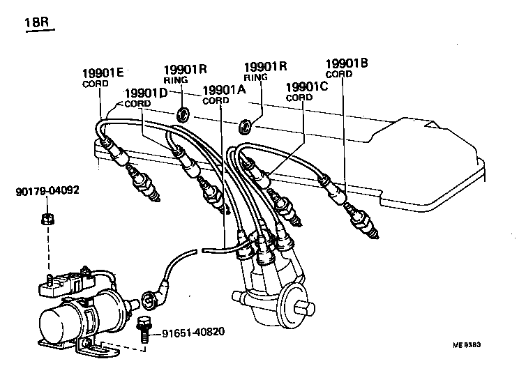 19871-54010 CONNECTOR, GLOW PLUG NO.1 product image