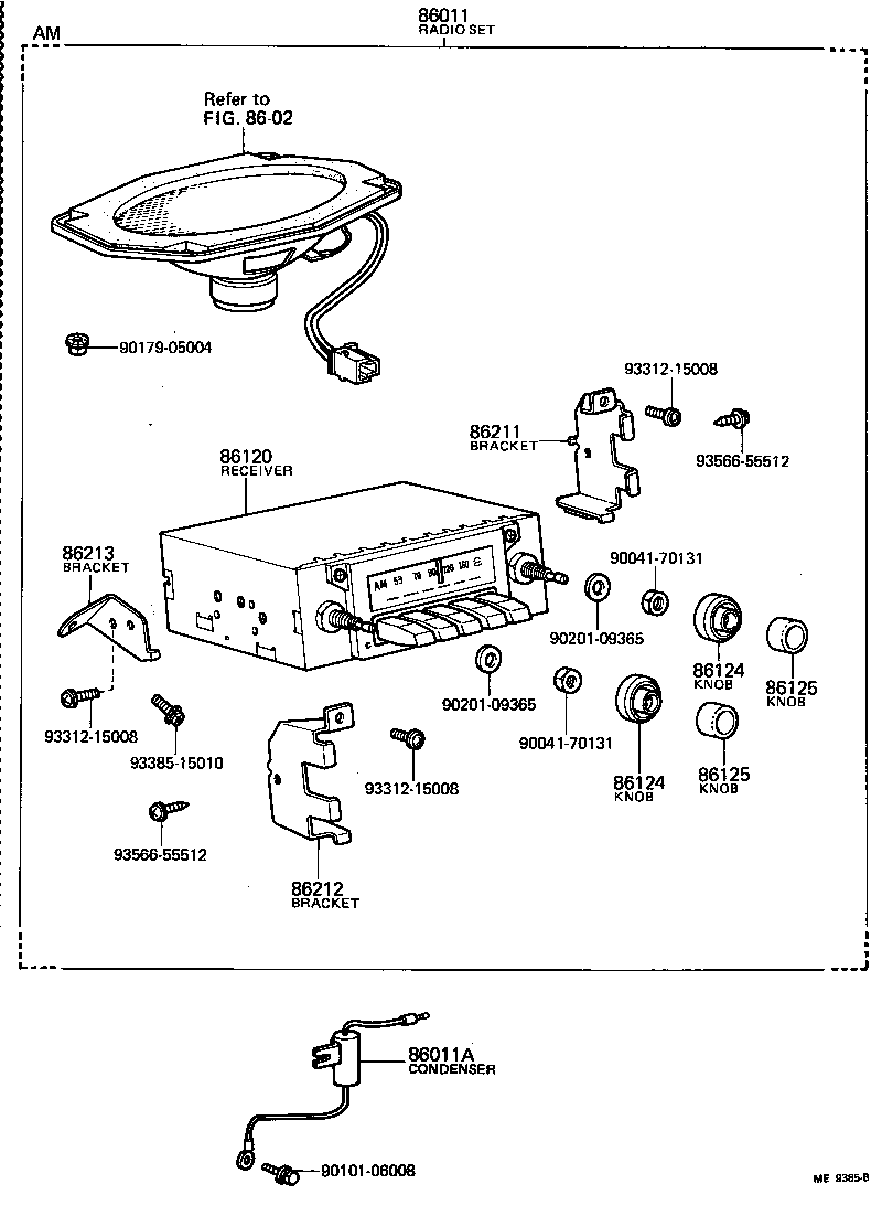 86203-10060 WIRE, STEREO COMPONENT, NO.1 product image