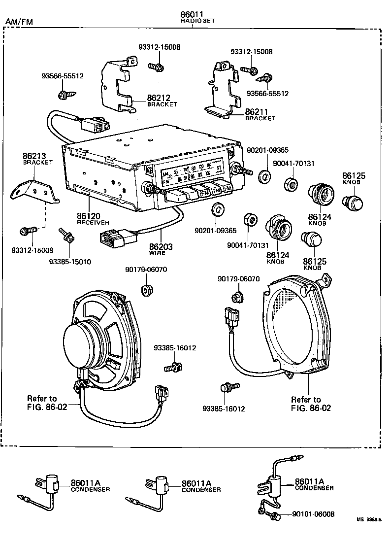 86203-10060 WIRE, STEREO COMPONENT, NO.1 product image