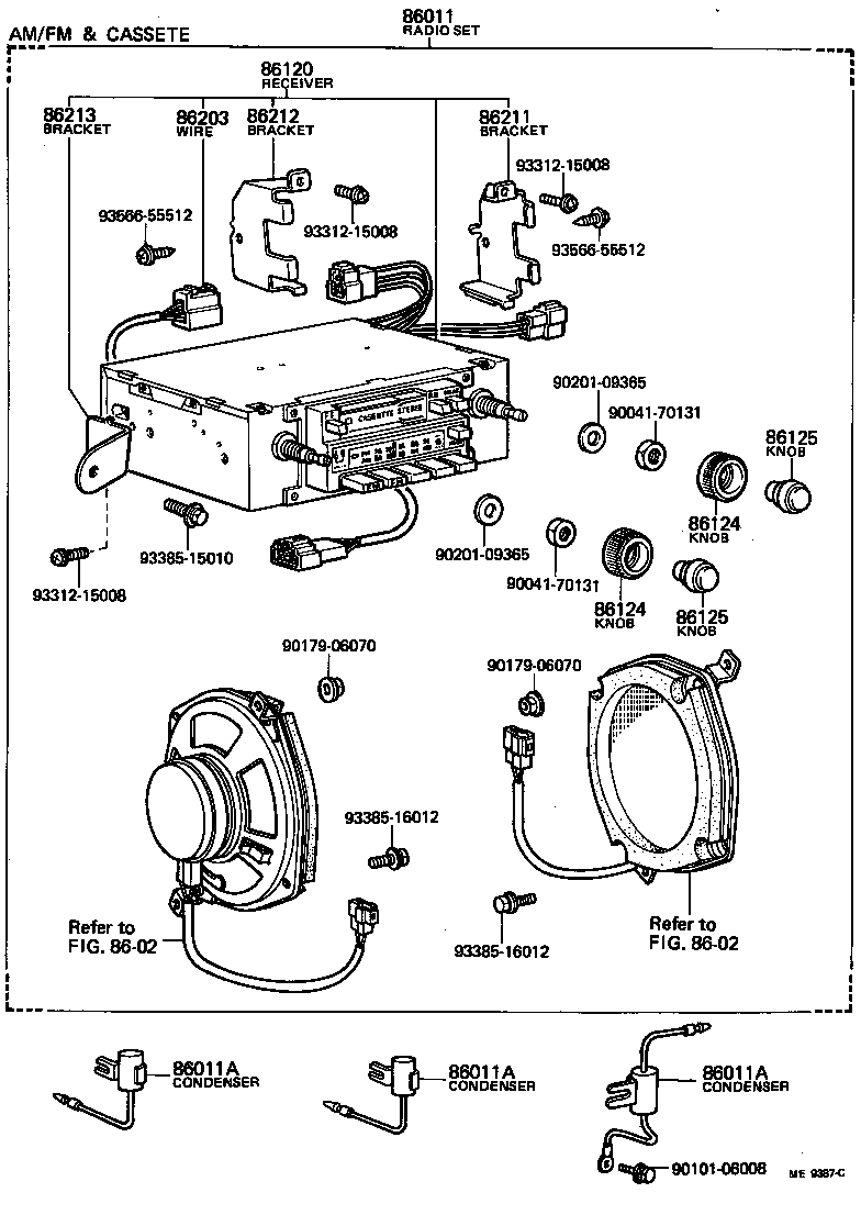 86203-10060 WIRE, STEREO COMPONENT, NO.1 product image