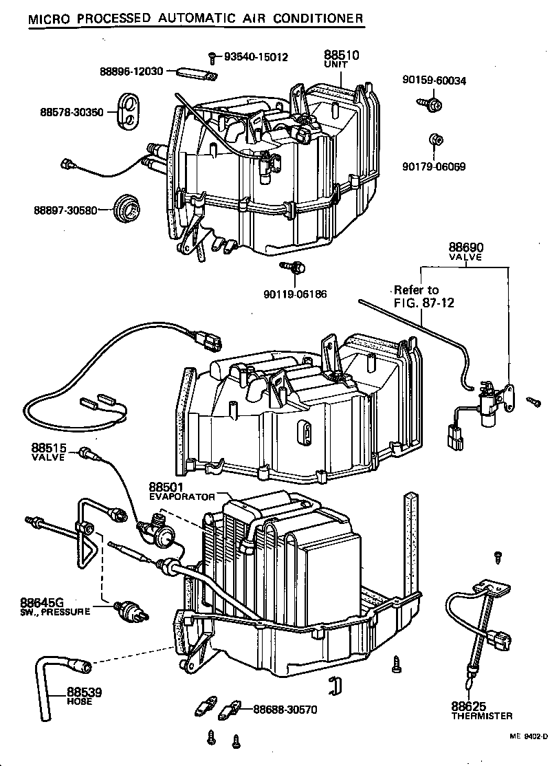 88608-30280 HARNESS SUB-ASSY, COOLER WIRING, NO.1 product image