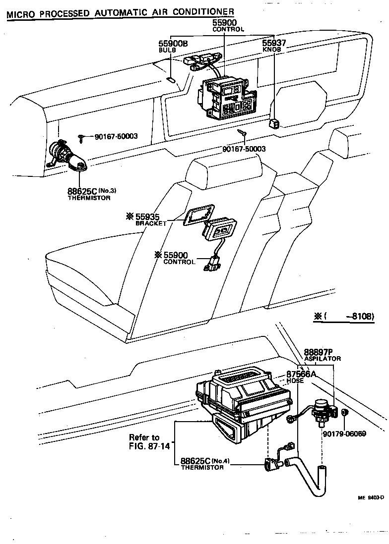55907-30100 CABLE SUB-ASSY, TEMPERATURE DAMPER CONTROL product image