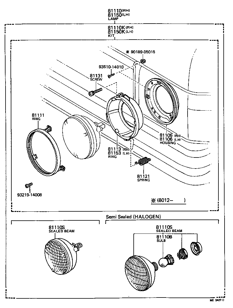 81150-80100 HEADLAMP ASSY, LH product image