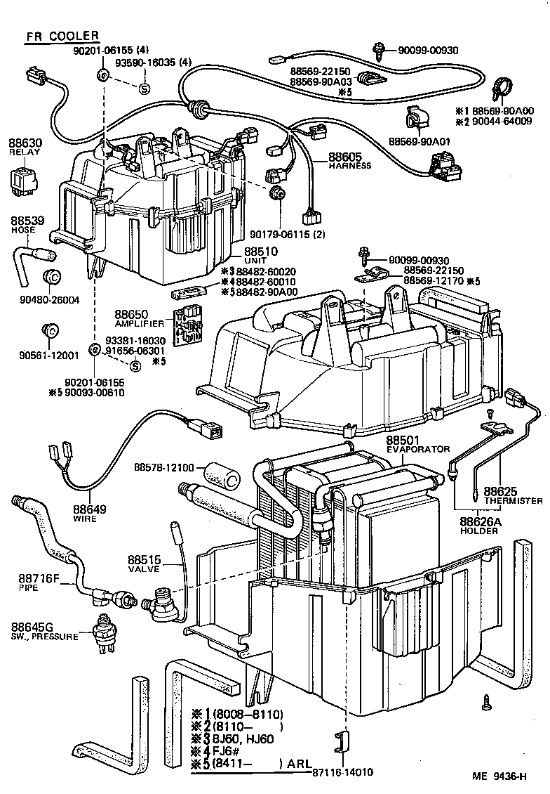 87104-90A05 MOTOR SUB-ASSY, COOLER BLOWER, NO.1 product image