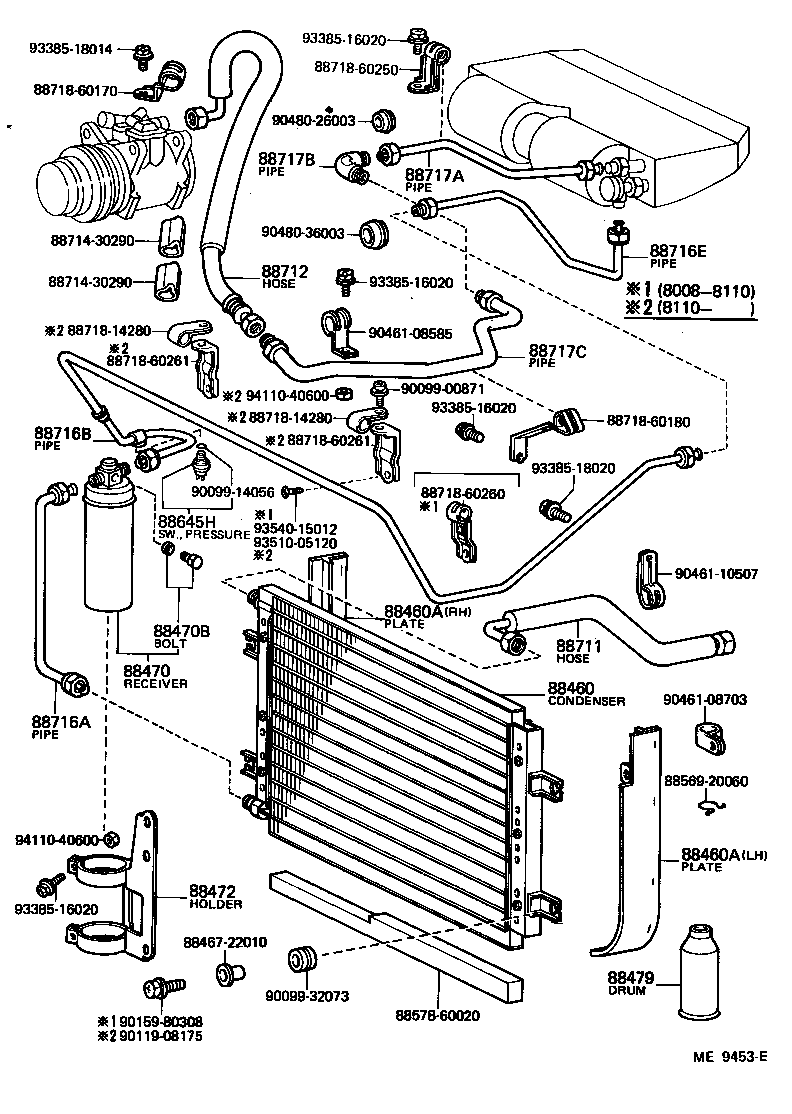 88460-60040 CONDENSER ASSY, COOLER product image