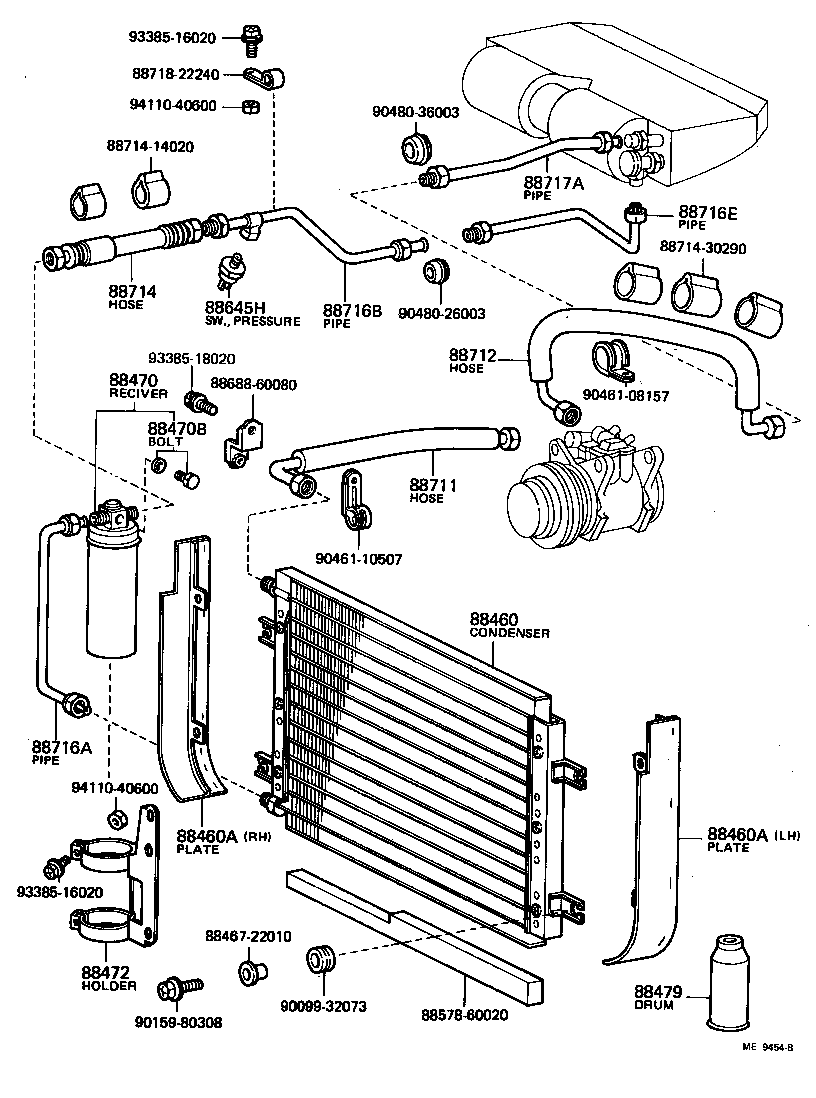 88460-60040 CONDENSER ASSY, COOLER product image