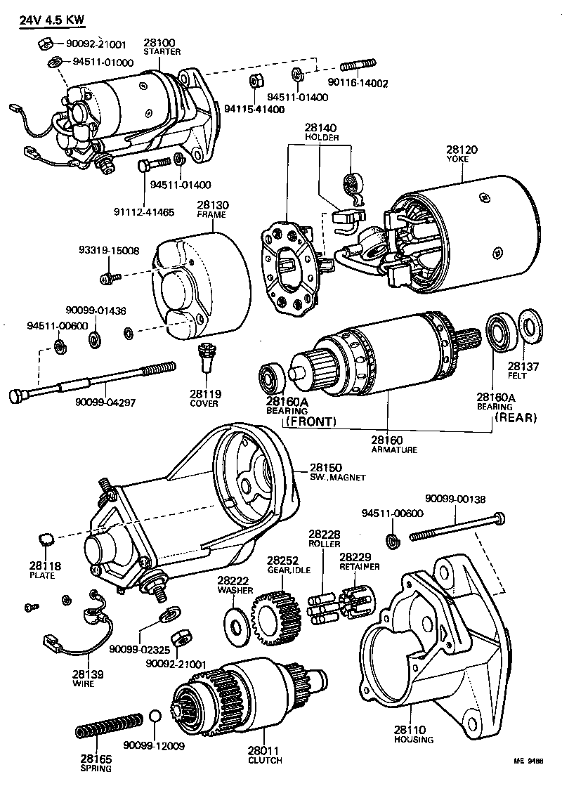 28100-60060 STARTER ASSY product image