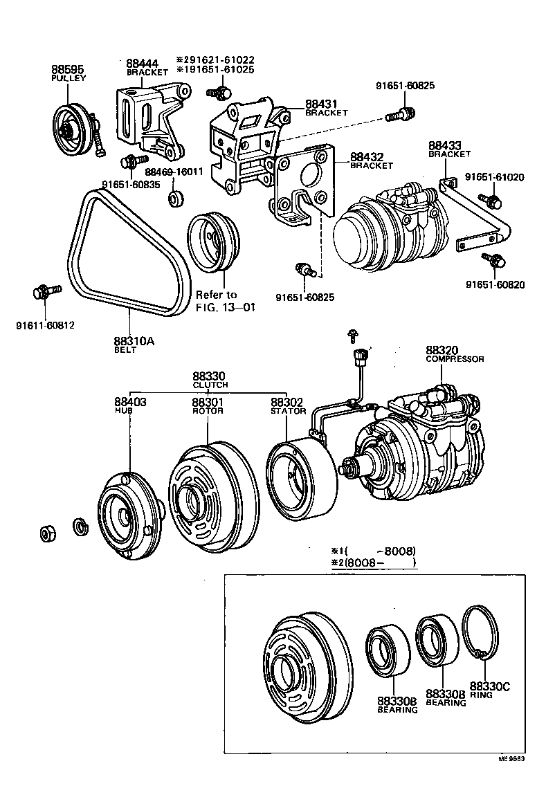 88444-16011 BRACKET, IDLE PULLEY product image