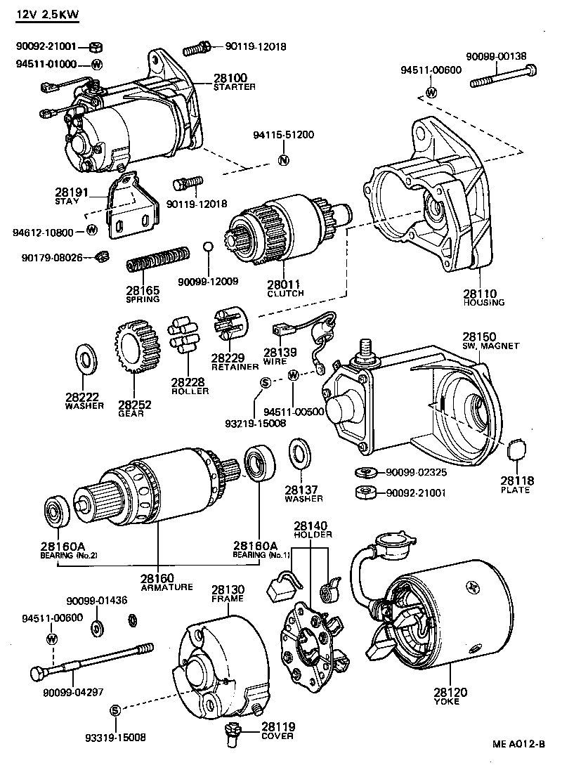 28100-54070 STARTER ASSY product image