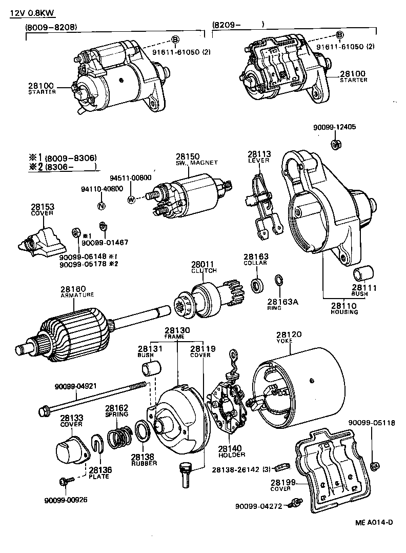 28100-54070 STARTER ASSY product image