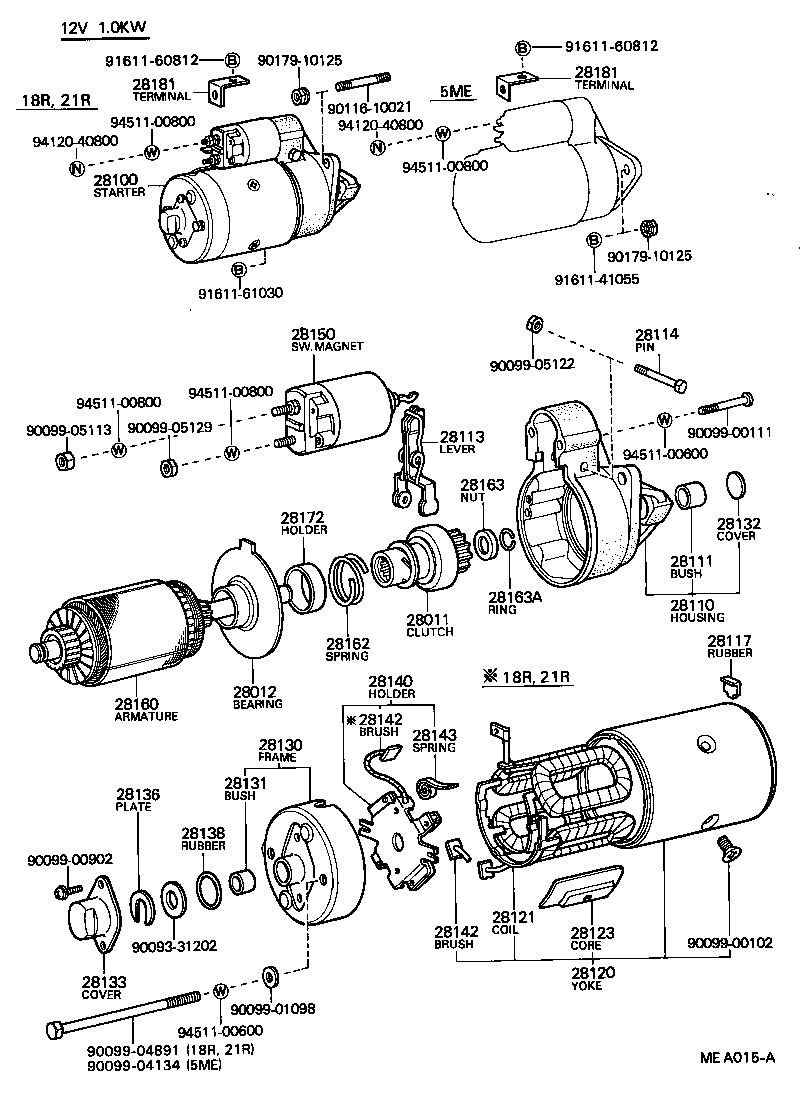 28100-54070 STARTER ASSY product image