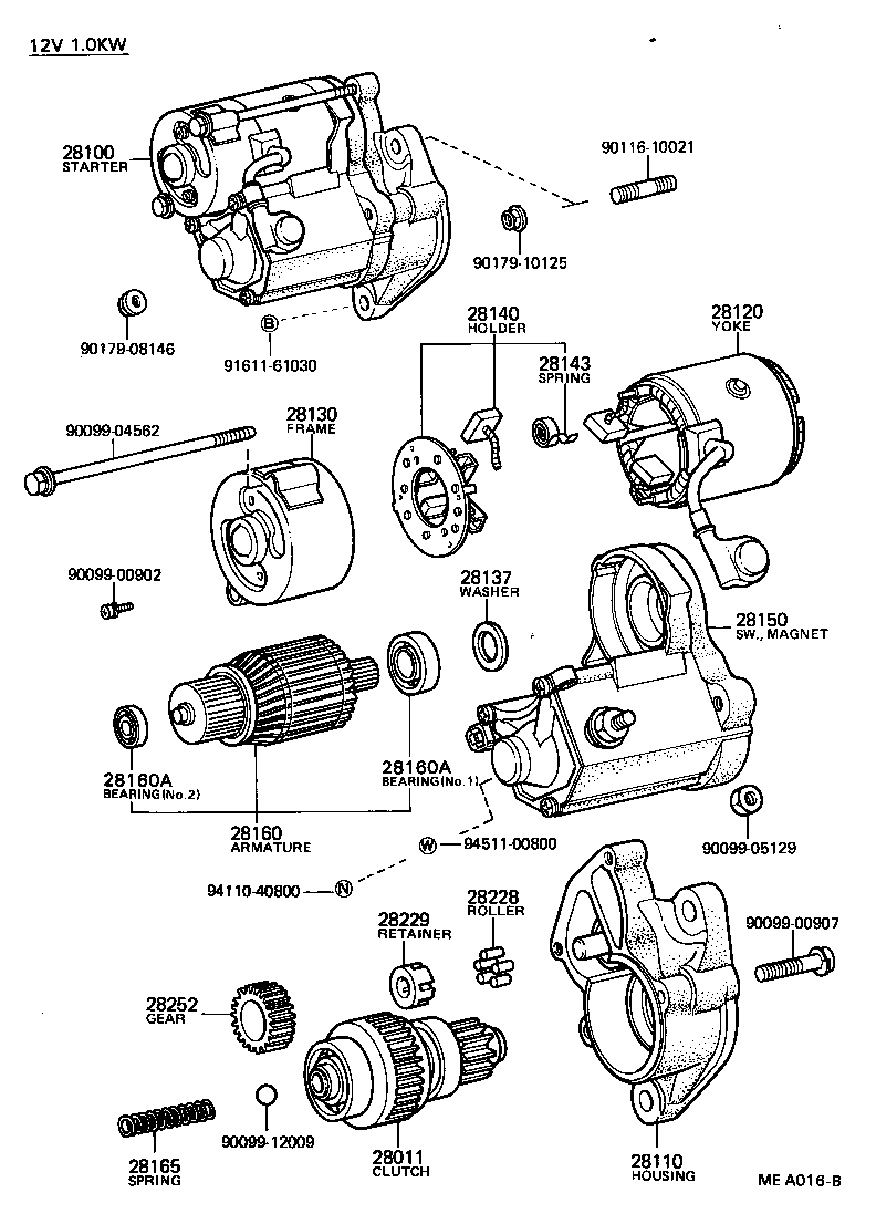 28100-54070 STARTER ASSY product image
