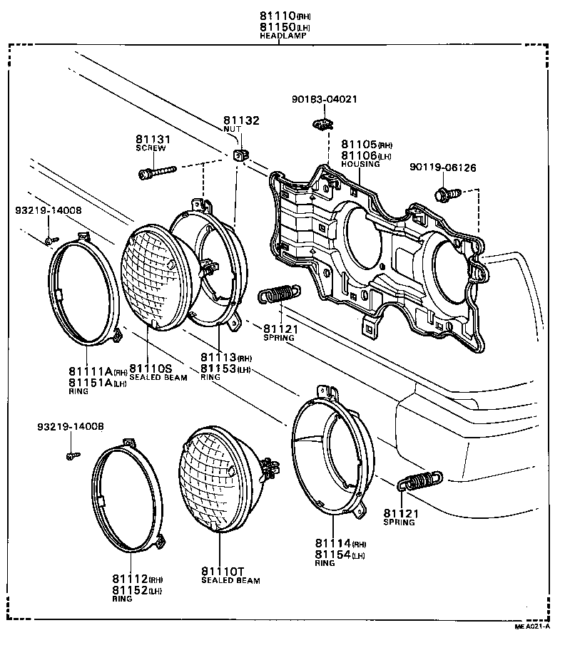 81150-80098 HEADLAMP ASSY, LH product image