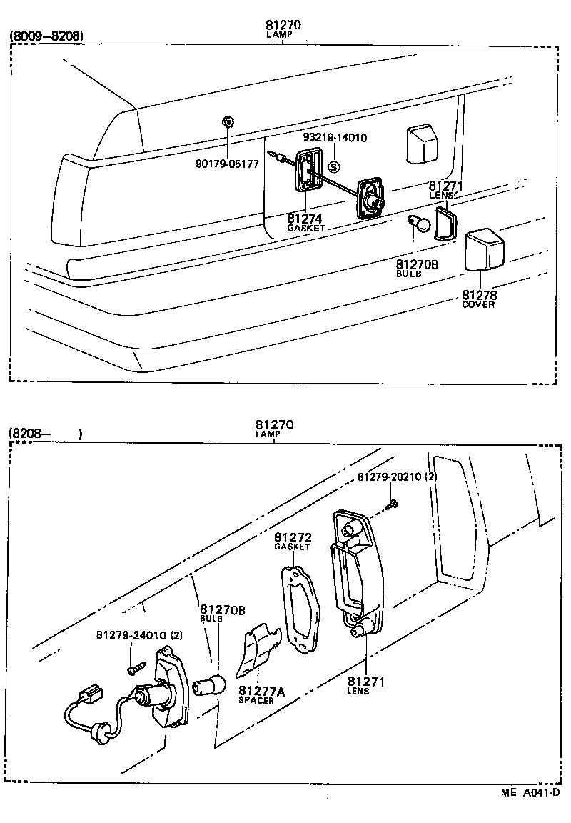 Toyota 81271-91601 LENS, LICENSE PLATE LAMP