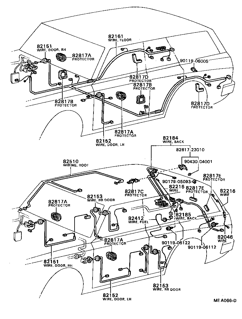 82817-22360 PROTECTOR, WIRING HARNESS, NO.2 product image