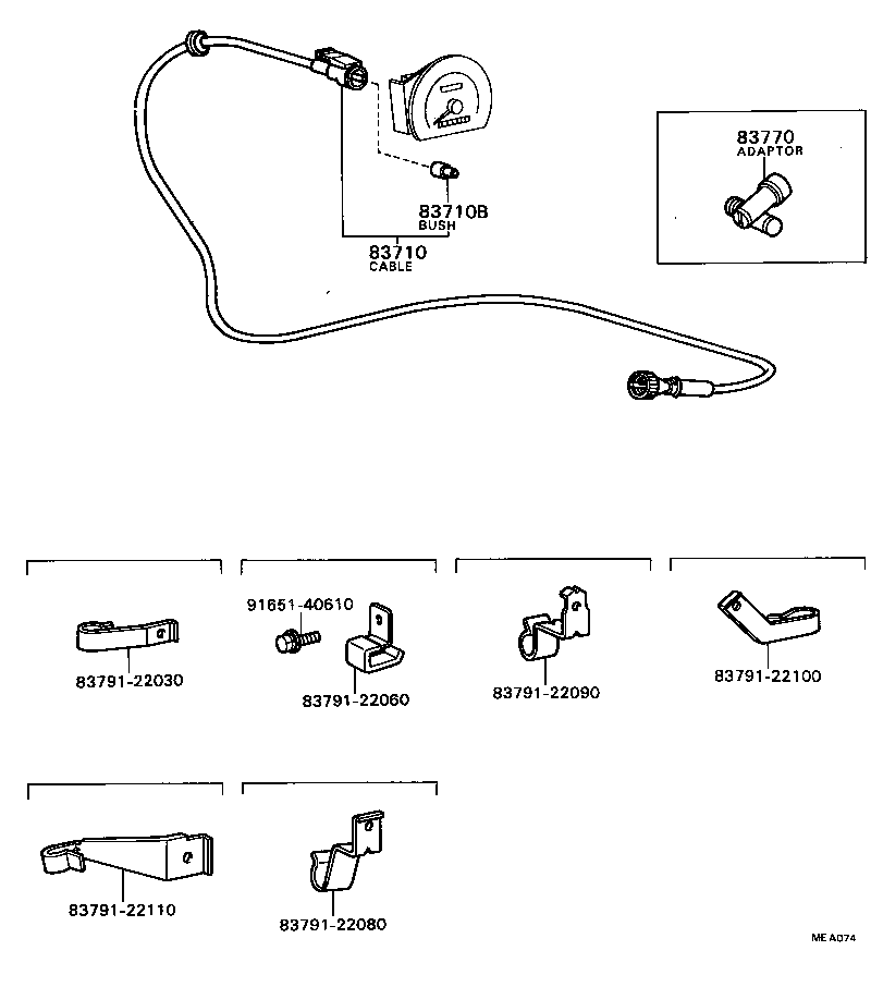 90445-08145 HOSE, ED MONITOR GAGE product image