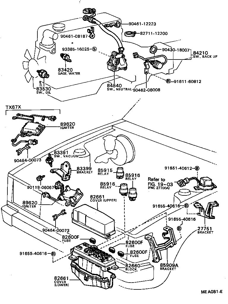 28380-73010 RELAY ASSY, FUEL PUMP product image