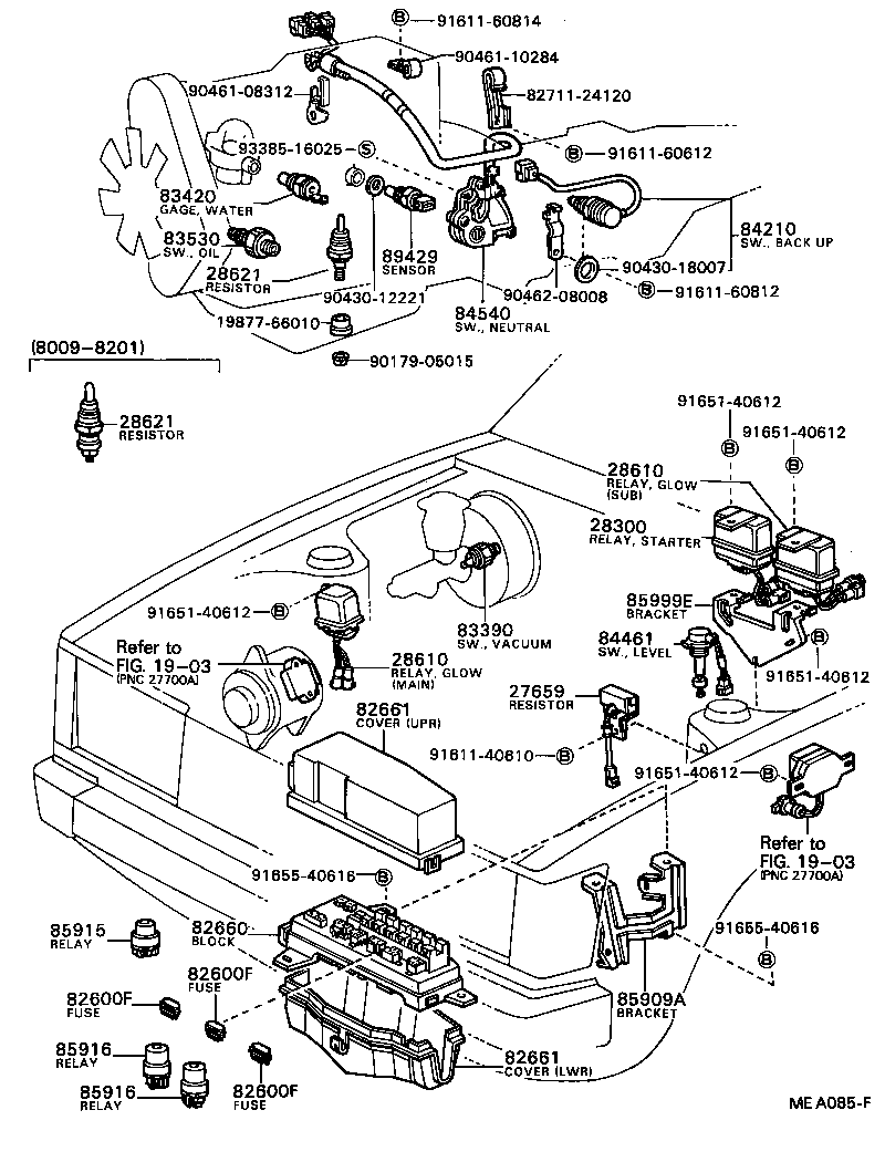 28380-73010 RELAY ASSY, FUEL PUMP product image