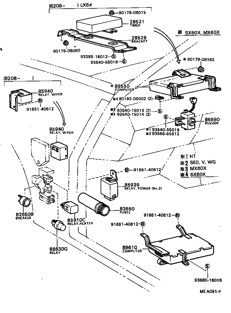 28380-73010 RELAY ASSY, FUEL PUMP product image