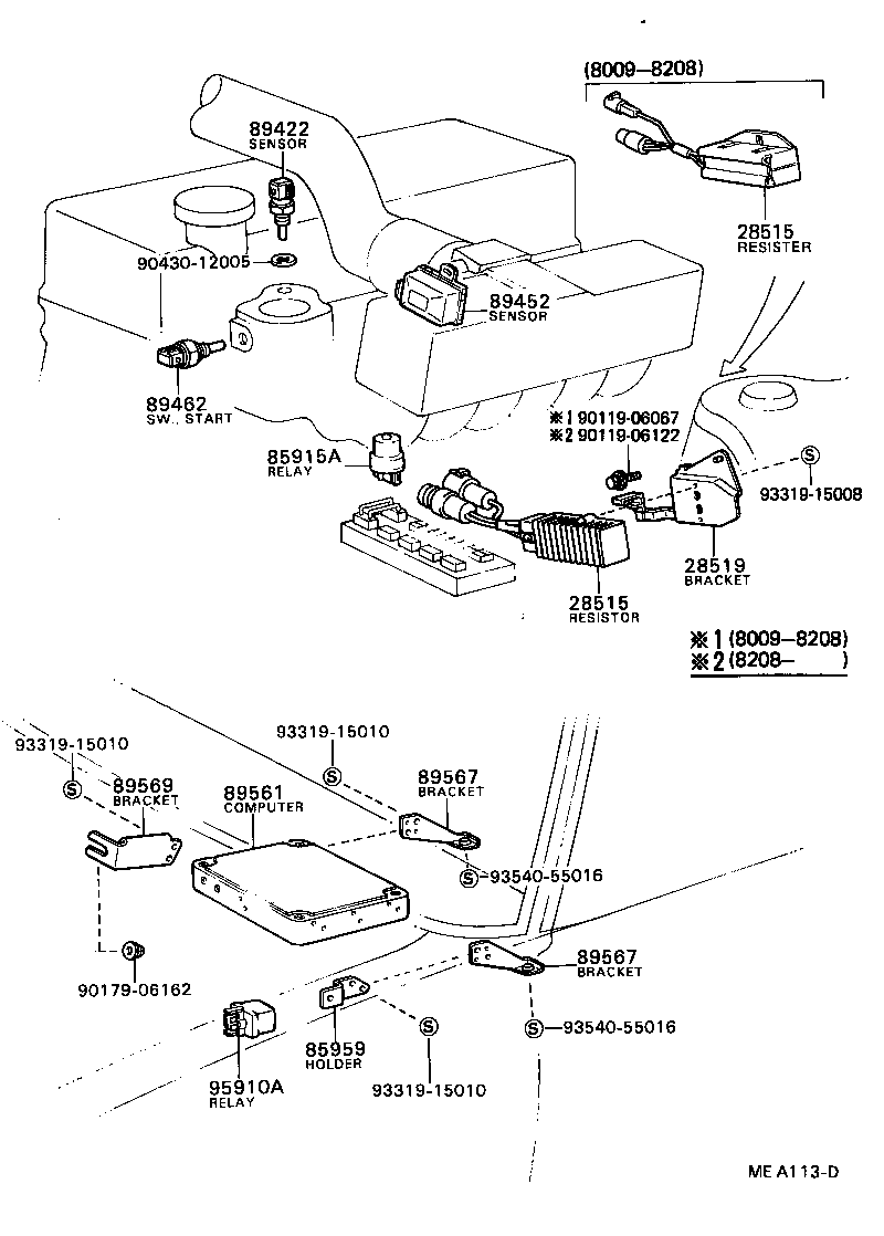 28519-22050 BRACKET, SOLENOID RESISTOR product image