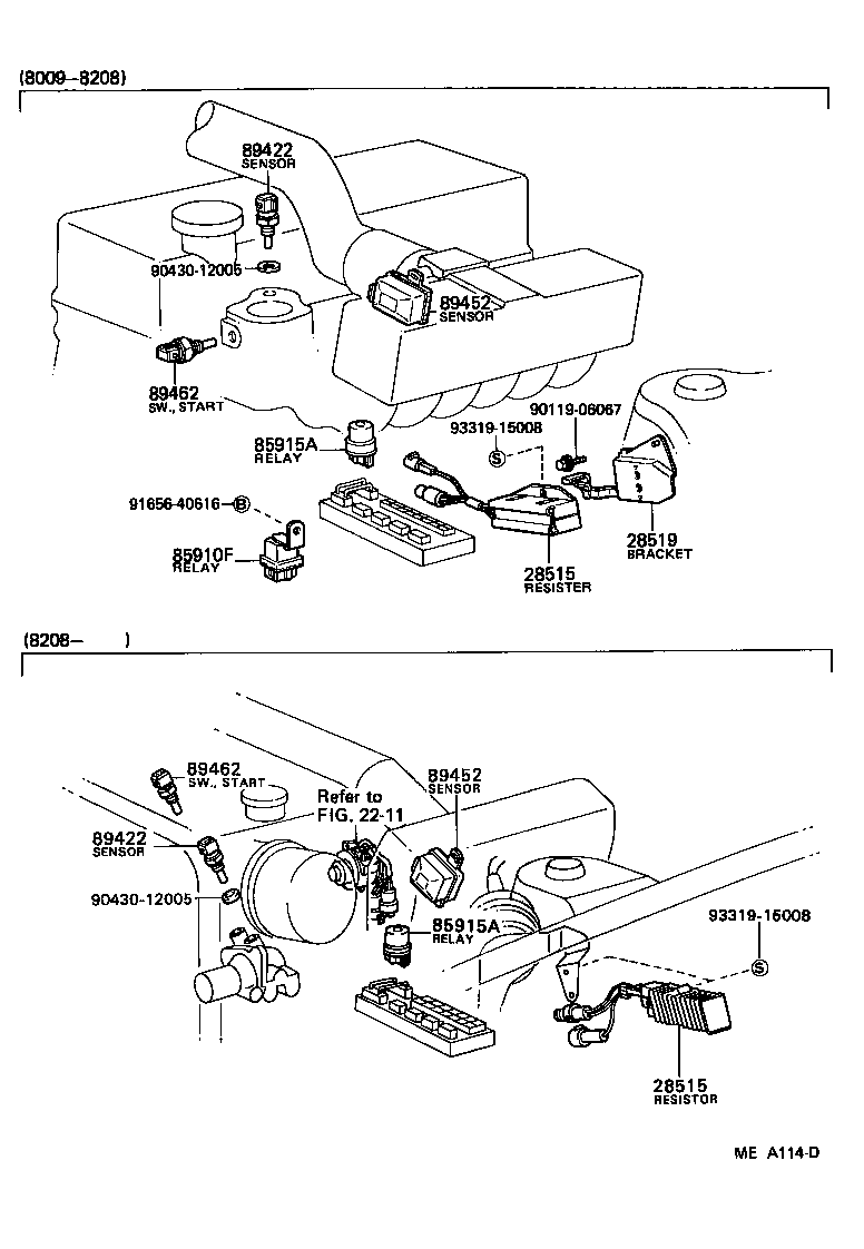 Toyota 85915-30040 RELAY, COMPUTER (FOR EFI)