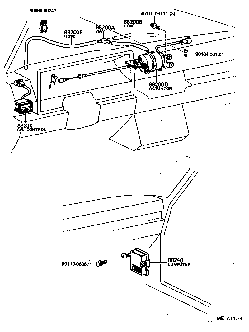 Toyota 88240-22062 COMPUTER ASSY, CRUISE CONTROL