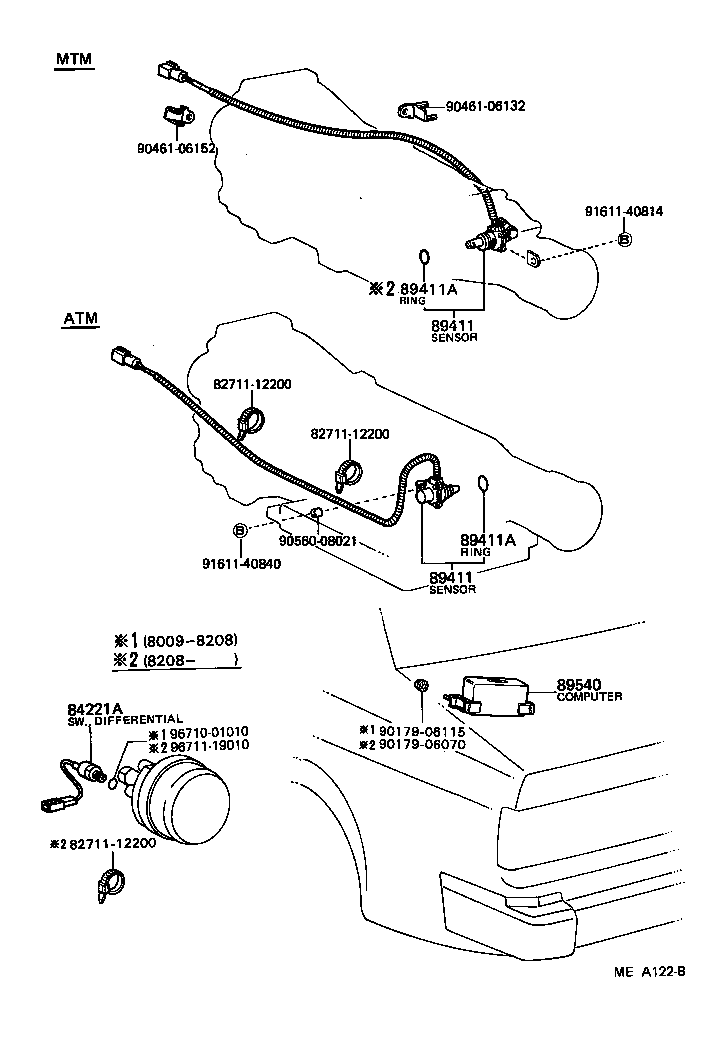 89411-22010 SENSOR, SPEED product image