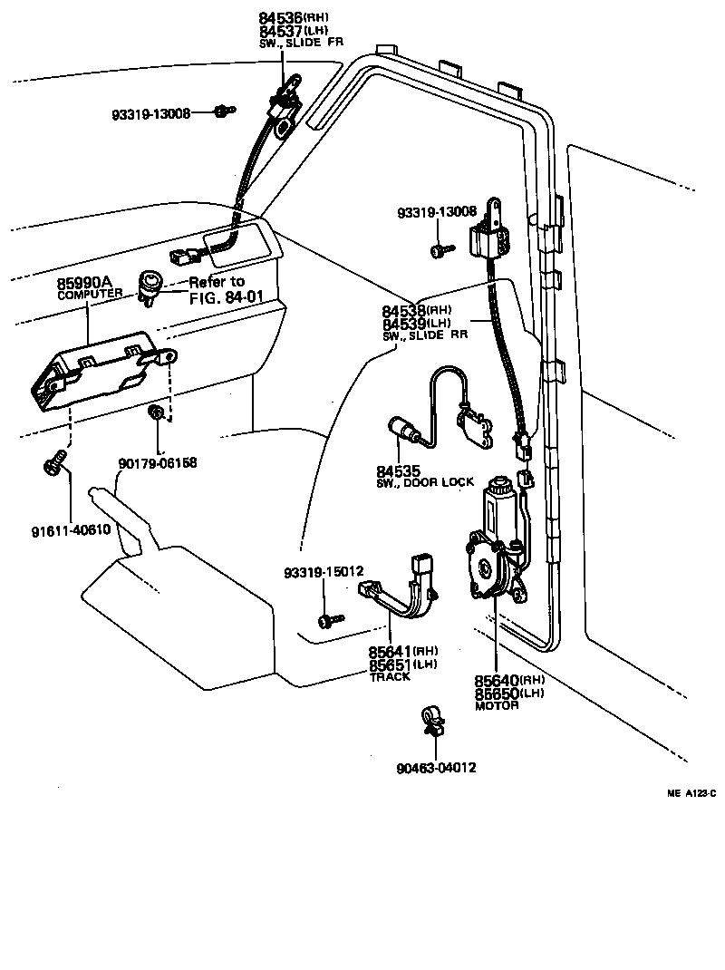 85990-22030 COMPUTER ASSY, SEAT BELT WARNING (FOR PASSIVE BELT) product image