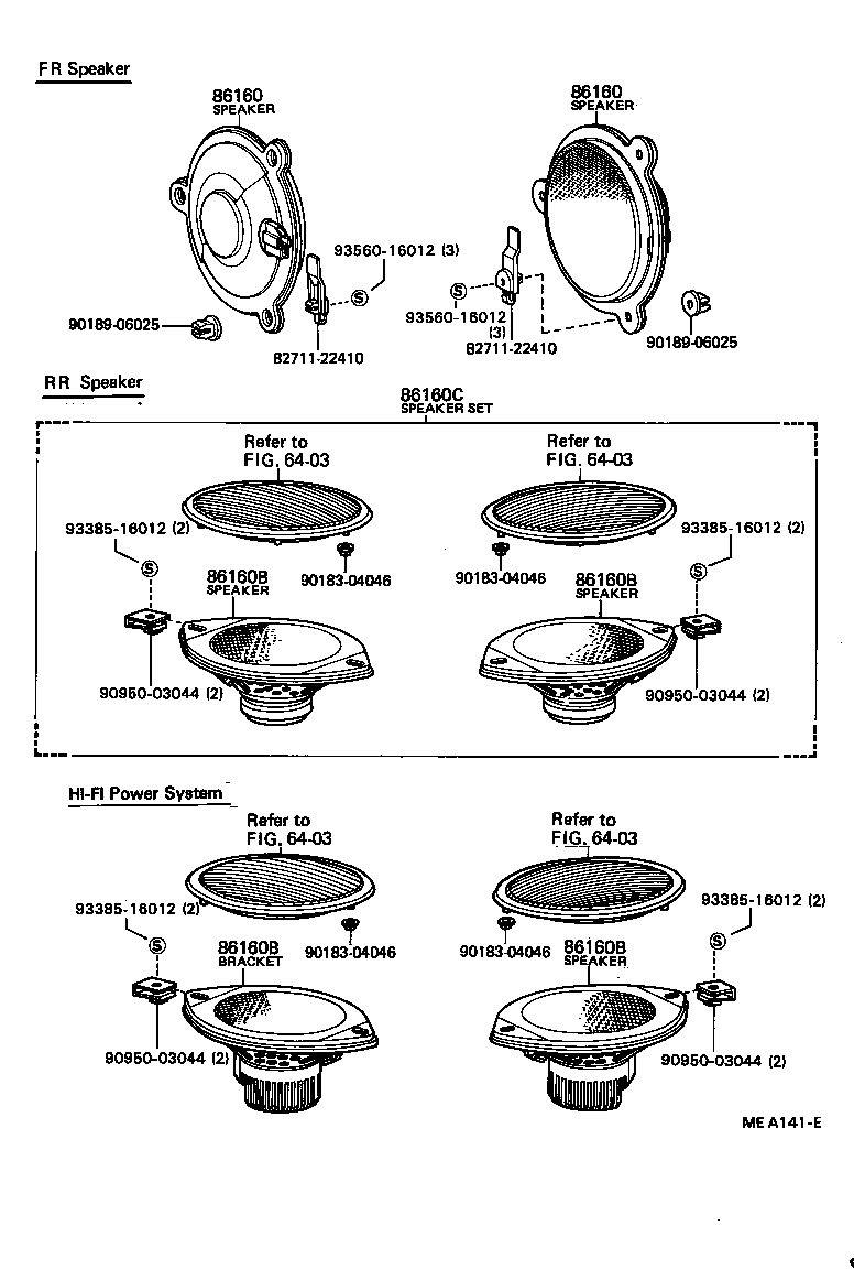 86160-91602 SPEAKER ASSY, REAR product image